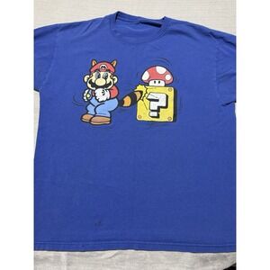 VTG 2002 Nintendo Super Mario Brothers Tanooki Suit graphic t-shirt Y2K XL Rare